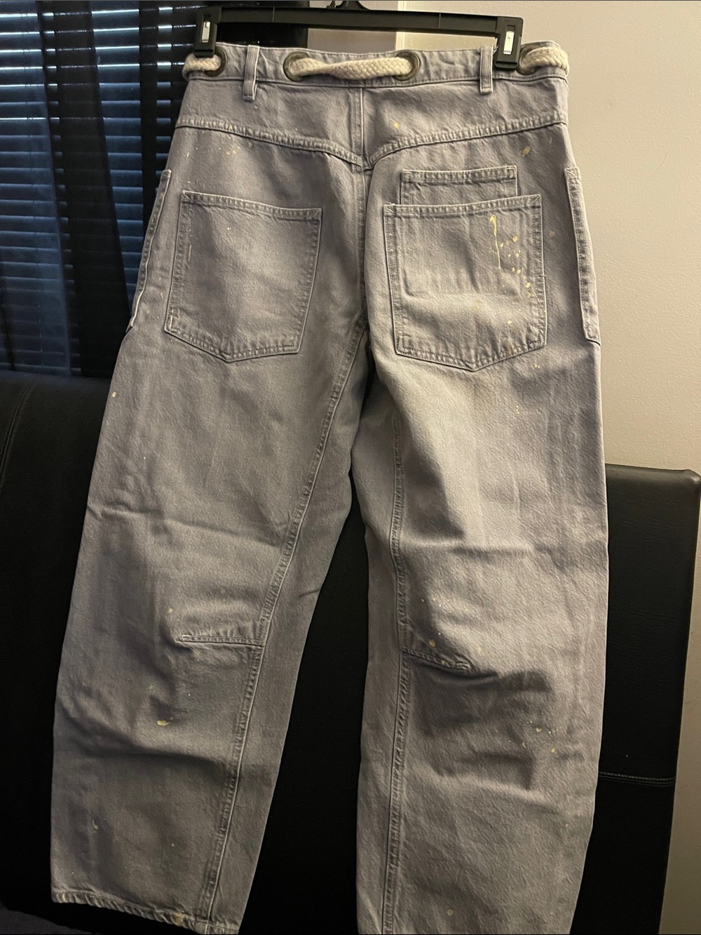 Free People Moxie Slung Pull On Barrel Grey Jeans Size 28 NWOT SOLD-OUT VIRAL - Picture 8 of 16